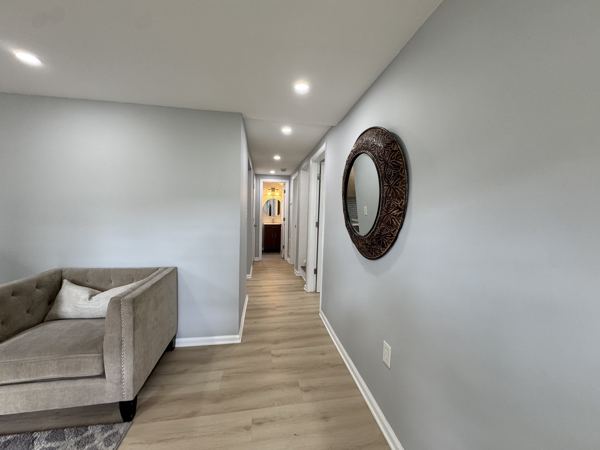 Open hallway through the main level